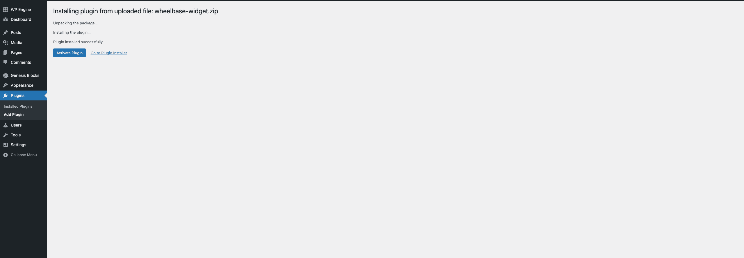 Activate the plugin